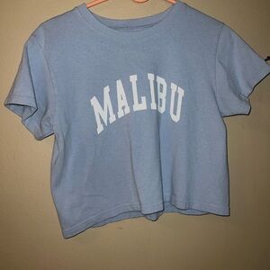 Brandy Melville Blue Malibu Crop Top